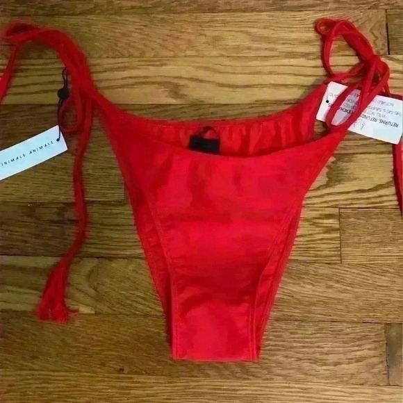 NWT MINIMALE ANIMALE The Tie Side Tassel Bikini Bottom, Women’s Size XL - Picture 3 of 10